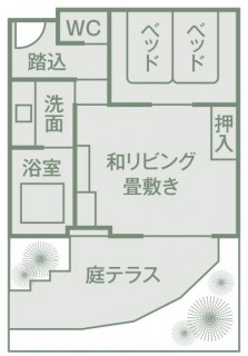 浜とく「蒼館・花遊」平面図